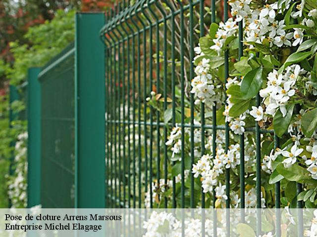 Pose de cloture  arrens-marsous-65400 Entreprise Michel Elagage