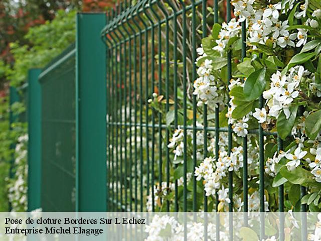 Pose de cloture borderes-sur-l-echez-65320 Entreprise Michel Elagage